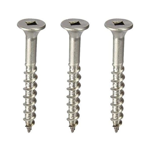 Newport Fasteners Deck Screw, #10 x 1-1/4 in, 316 Stainless Steel, Flat Head, Square Drive, 2000 PK V05435-BR-2000 - main